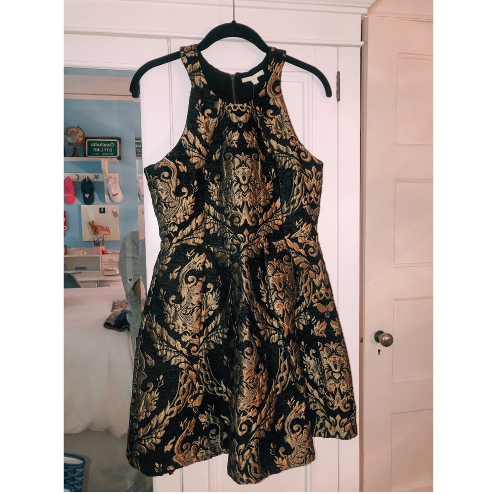 Gianni Bono Avaline Brocade Fit and Flare Dress